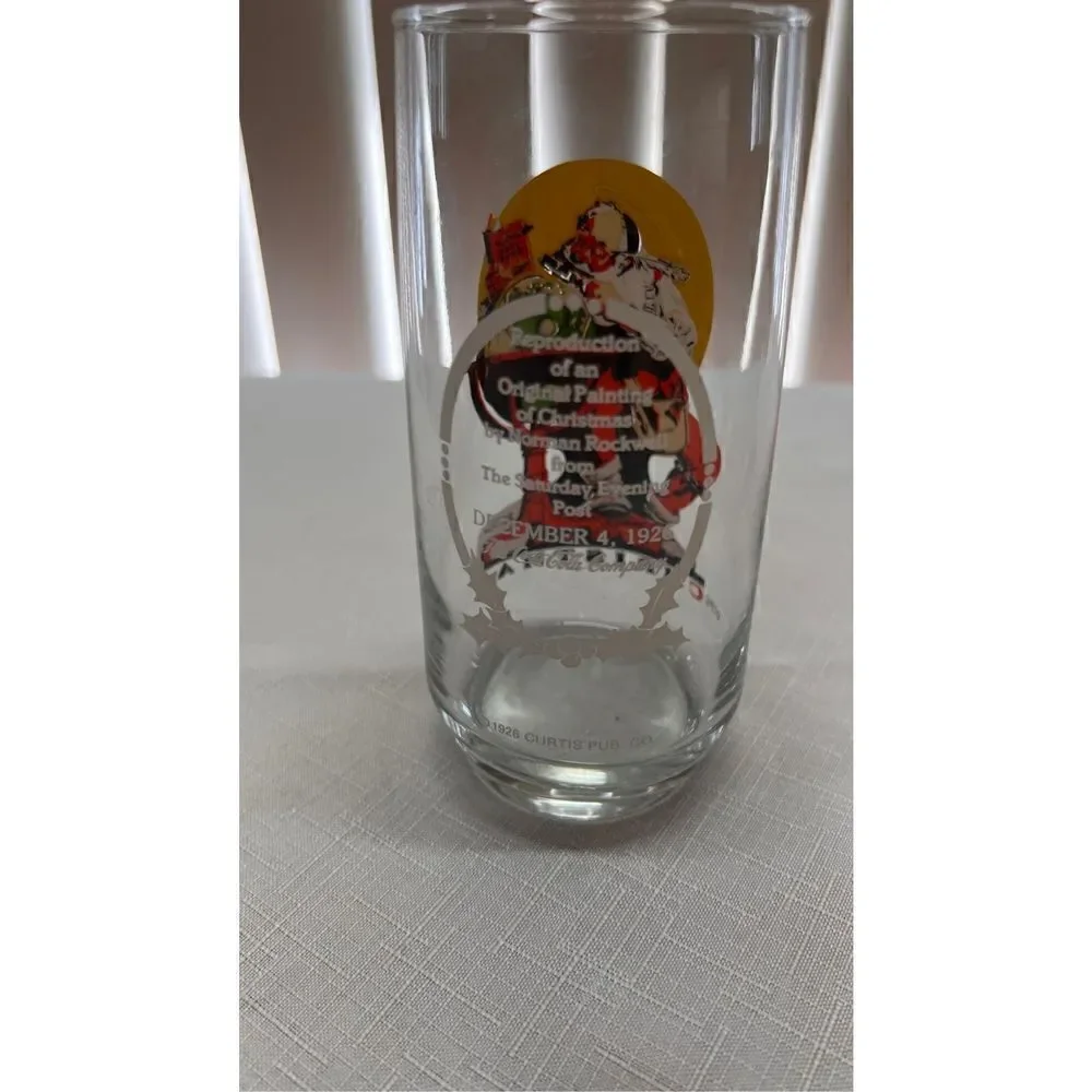 VINTANGE 1970 COCA COLA COKE NORMAN ROCKWELL COLLECTIBLE GLASS